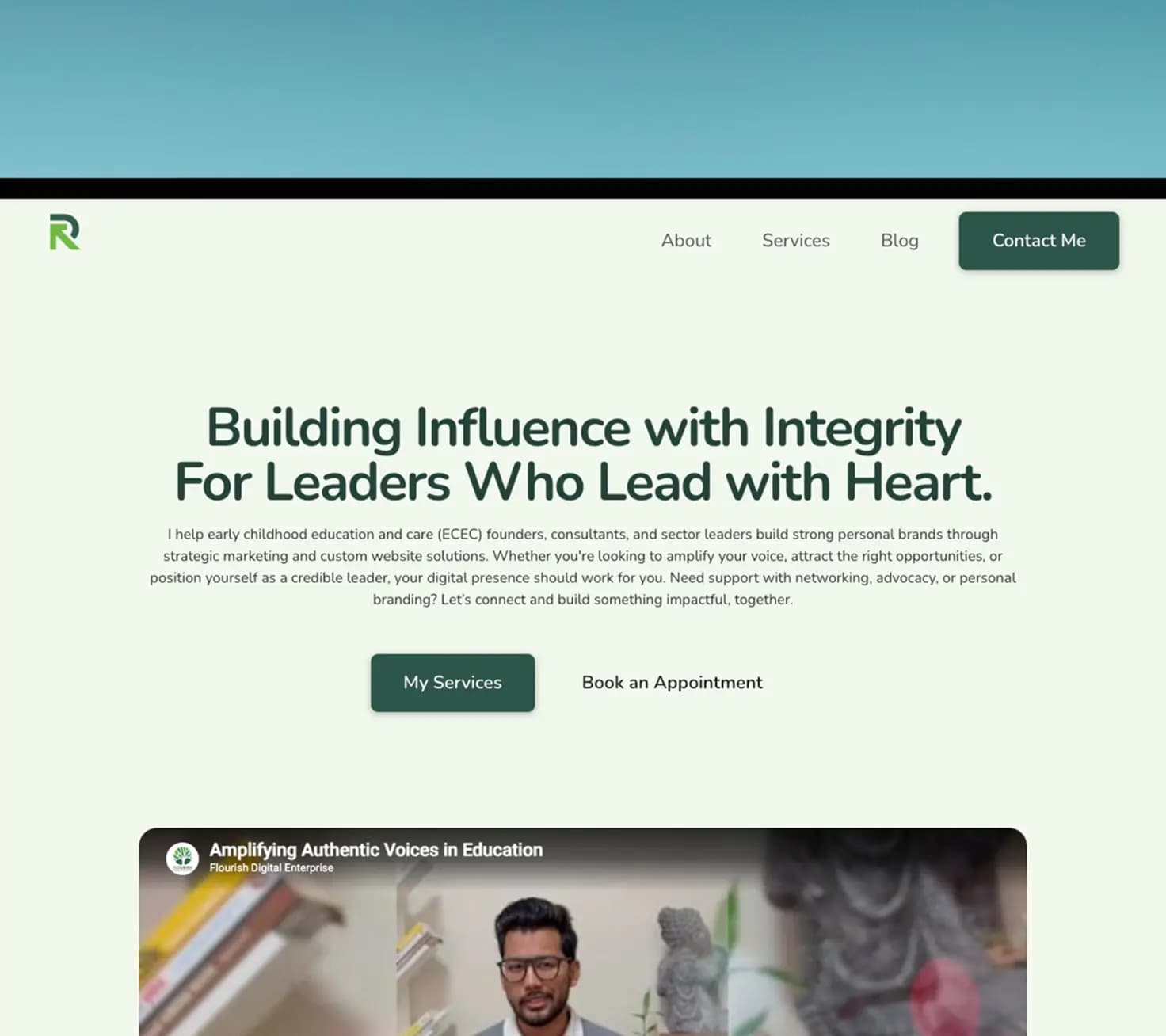 Building a digital presence for an award winning early childhood leader