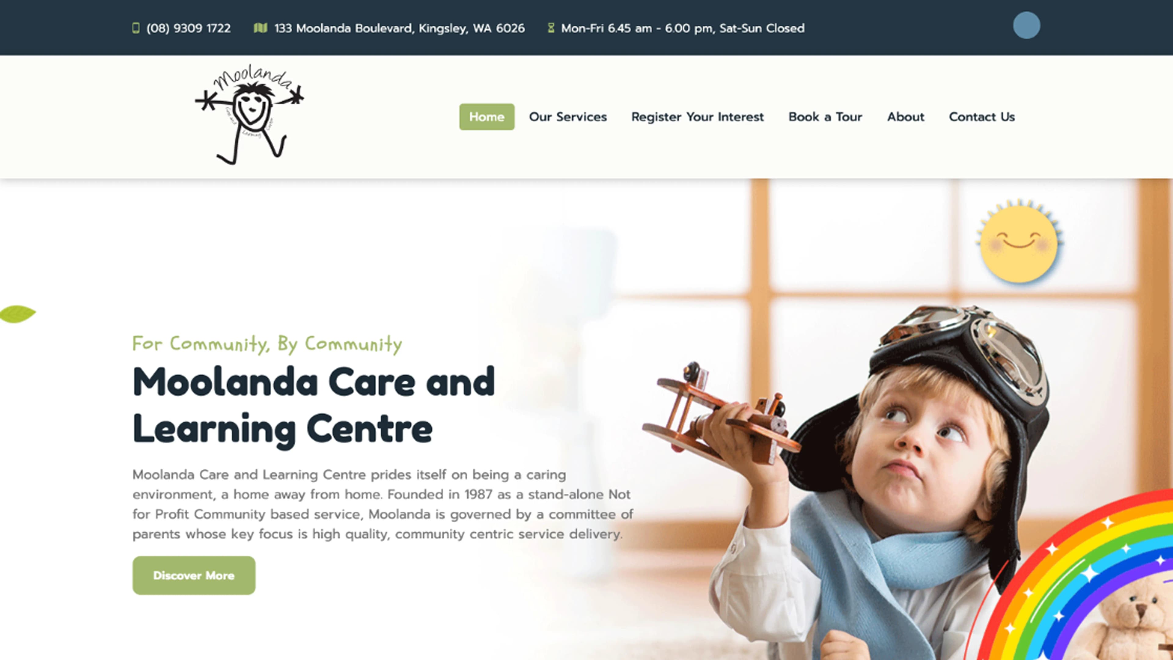 Moolanda Legacy Childcare UI